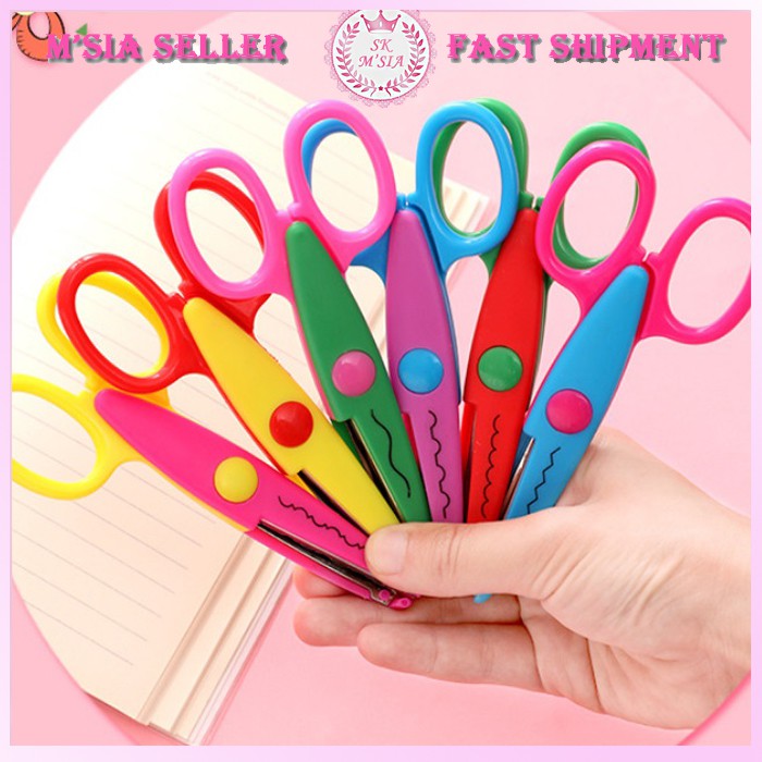 6pcs Set Design Scissors Art and Craft DIY Creative Wave Lace Edge ...