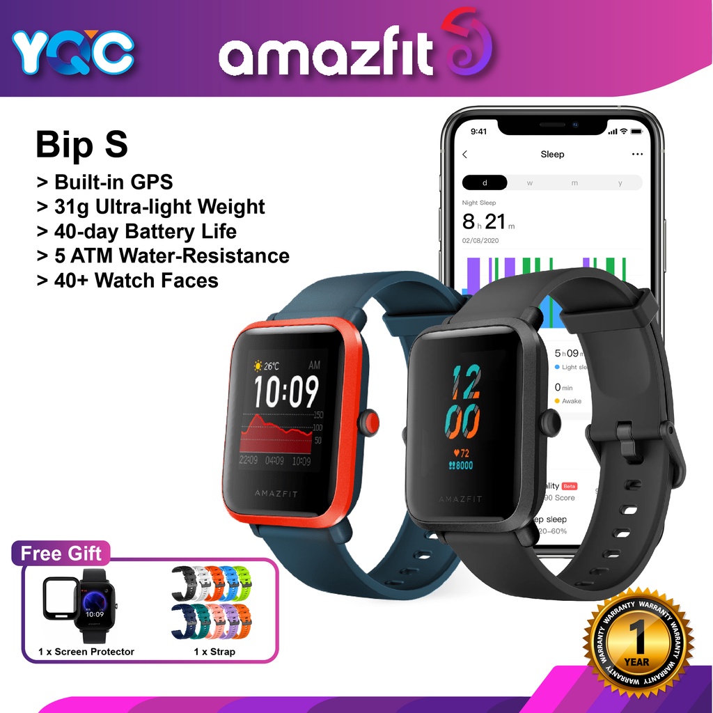 Amazfit bip s music hot sale