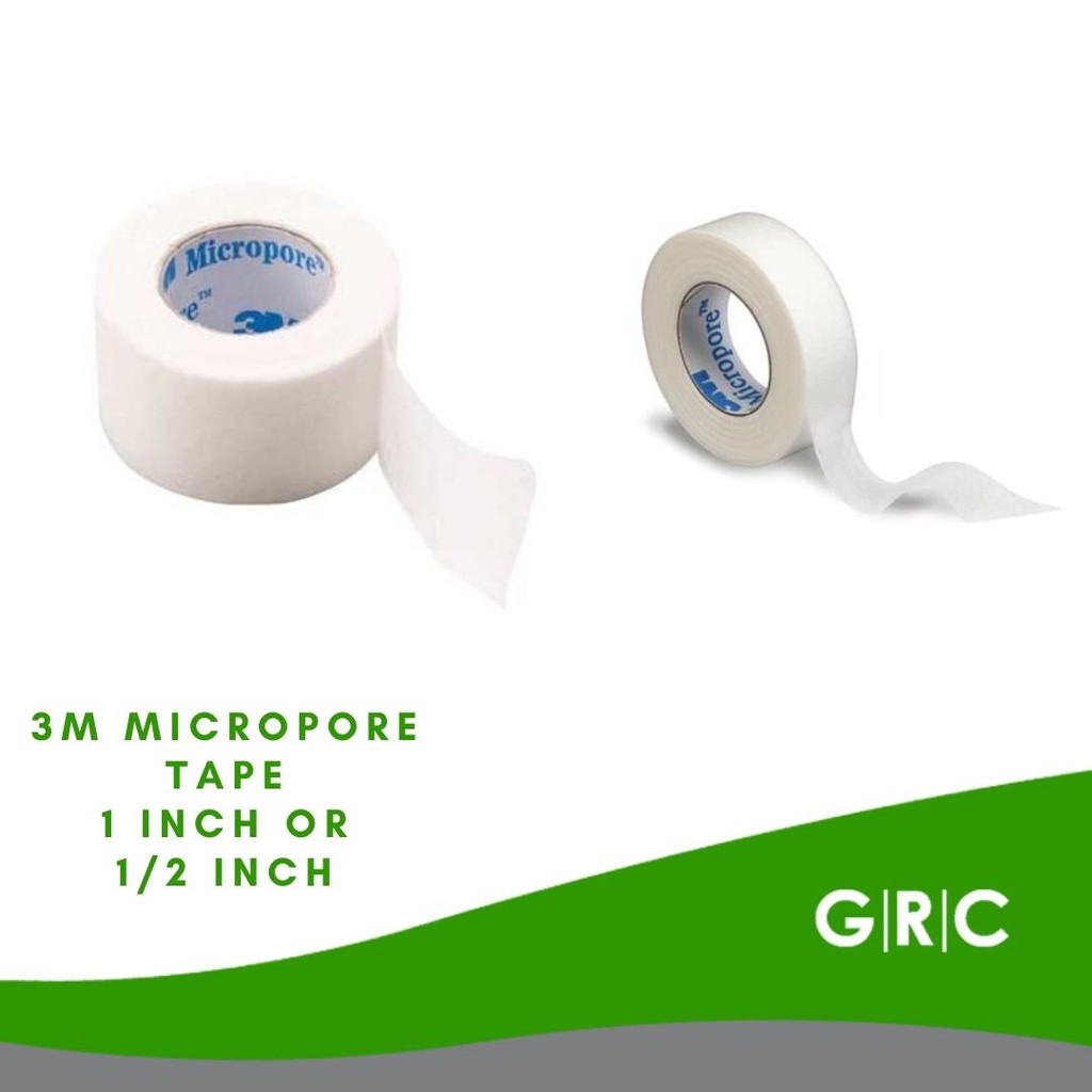 Micropore Tape 3M (1inch and 1/2inch) Shopee Malaysia