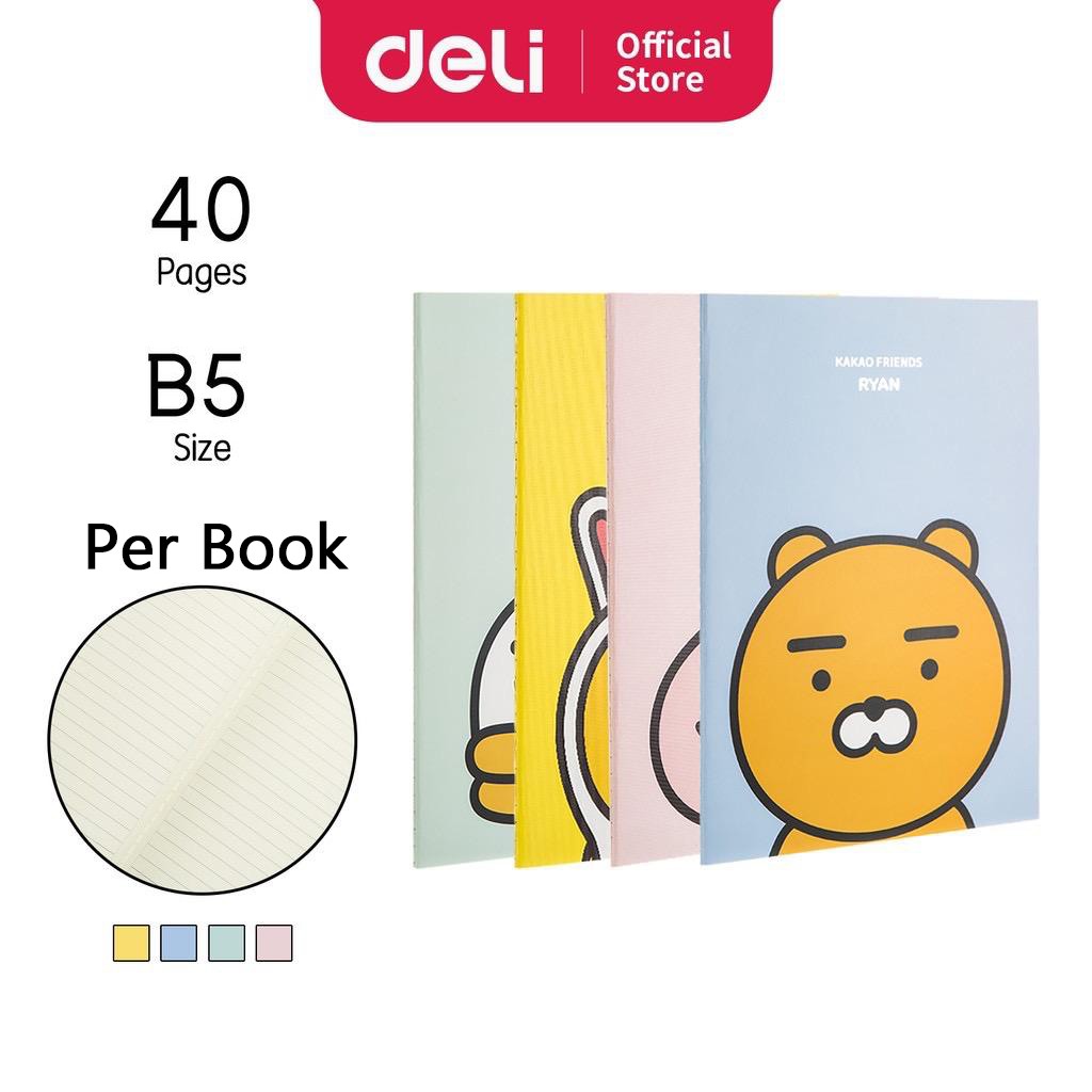 Deli Notebook Kakao Series Sewing Notebook Size B5 40 Pages [Per Book ...