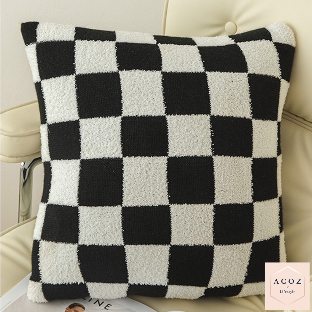 ACOZ💥Malaysia Ready Stock 45x45cm💥 Colorful Plaid Design sofa pillow