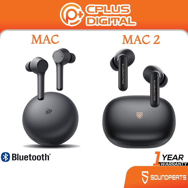 SoundPEATS Mac Mac 2 Bluetooth 5.0 Type C Quick Charge Deep Bass