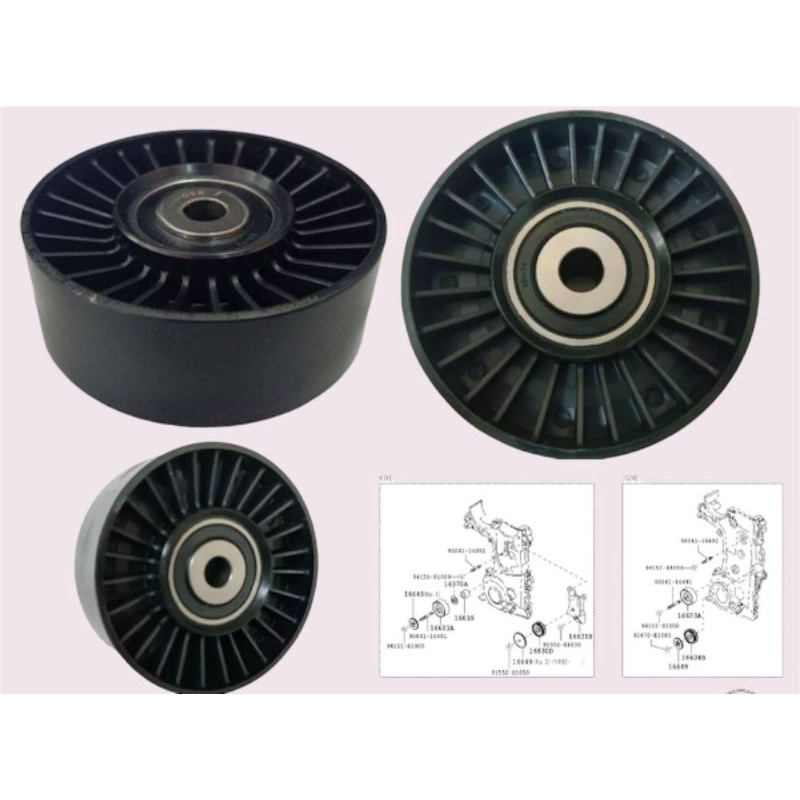 PERODUA ALZA FAN BELT TENSIONAL PULLEY 16603BZ030 BEARING Shopee