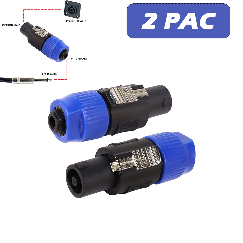 Speakon to 1/4 Adapter (2-Pack) , 6.5 Mono to XLR Hocauvion Speakon ...