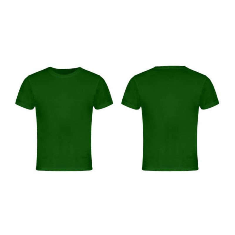 Green t shirt front and clearance back