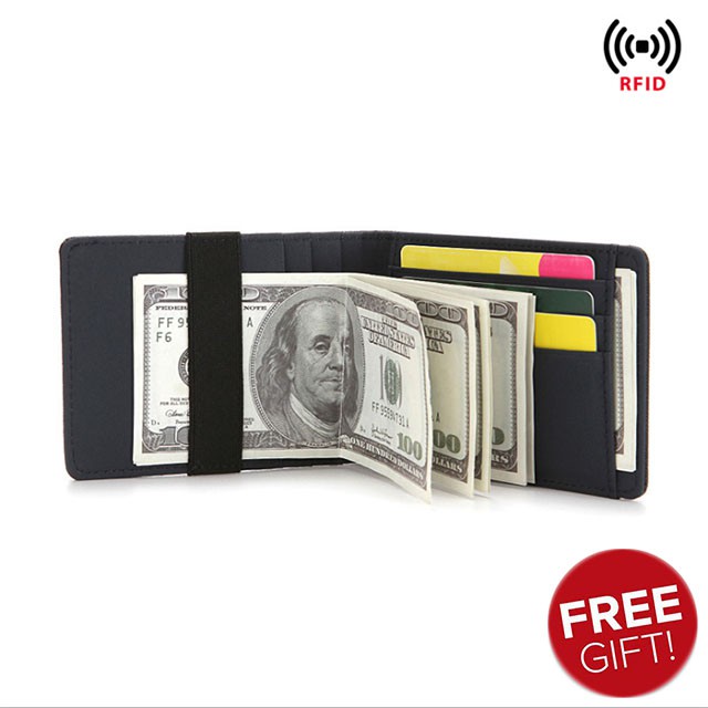 CUIKCA RFID Protected Slim Money Clip Wallet Purse Pocket Minimalist ...