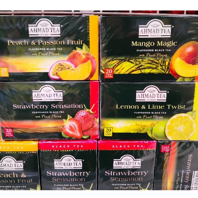 Ahmad Tea Flavour Black Tea (Peach Passion Fruits /Mango/ Strawberry