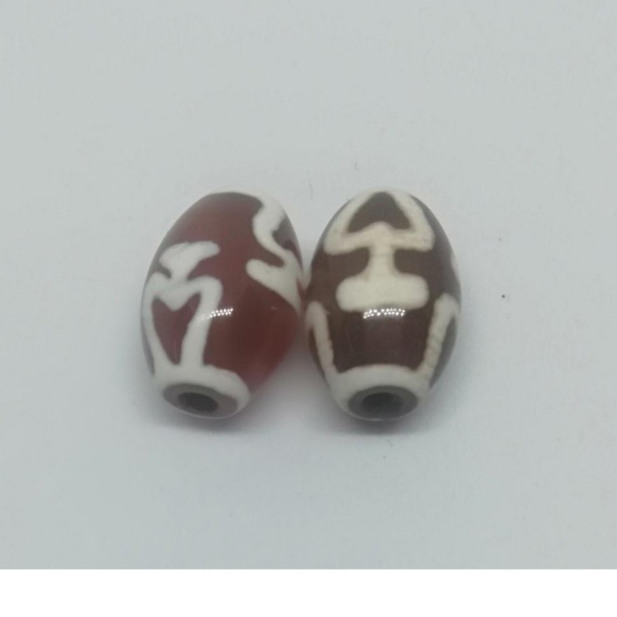 Treasure Vase dZi Beads宝瓶天珠Tibet Natural Agate Tibetan Beads