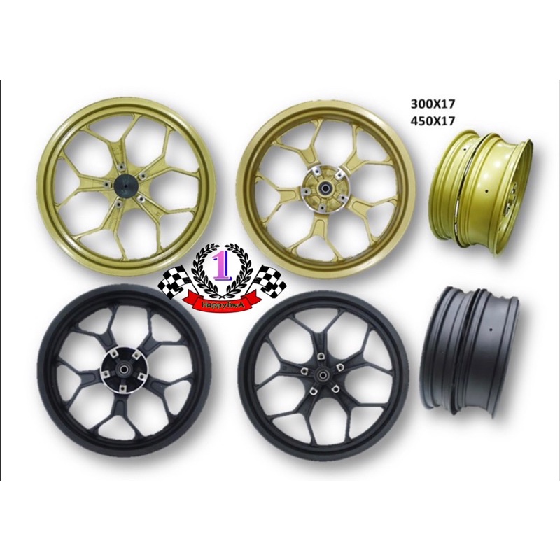 🔥🔥Yamaha FZ /Y15ZR Double Disc Big Saiz Rim 3.0 4.5 | Shopee Malaysia