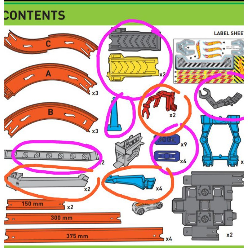 Hot wheels spiral sales stack up starter set