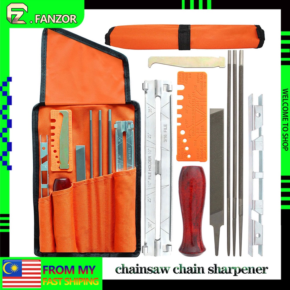10pcs/Set Professional Chainsaw Chain Sharpening Kit Tool Set Hardwood ...