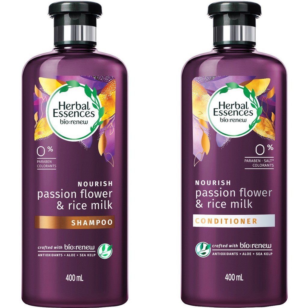 Herbal Essences Passion Flower & Rice Milk Shampoo/Conditioner 400ml