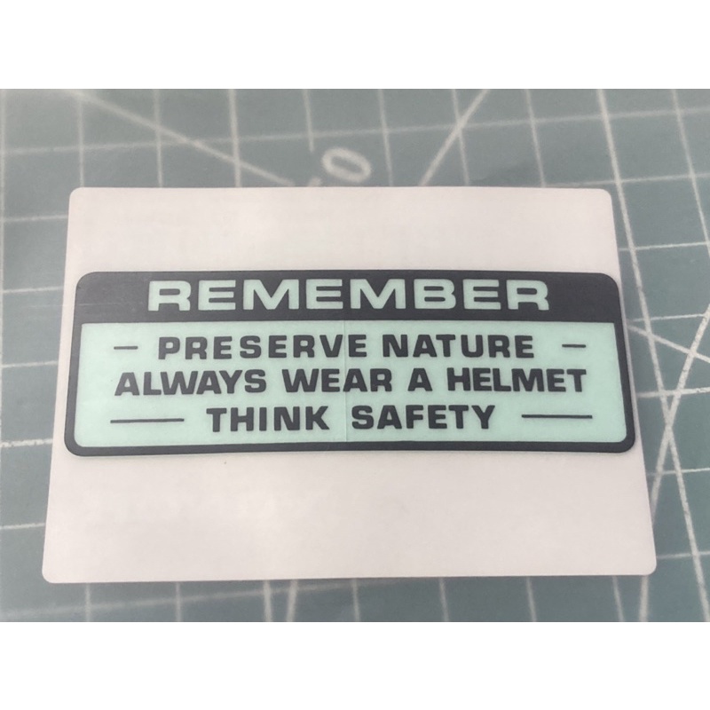 Remember safety decal C70Z GBO original | Shopee Malaysia