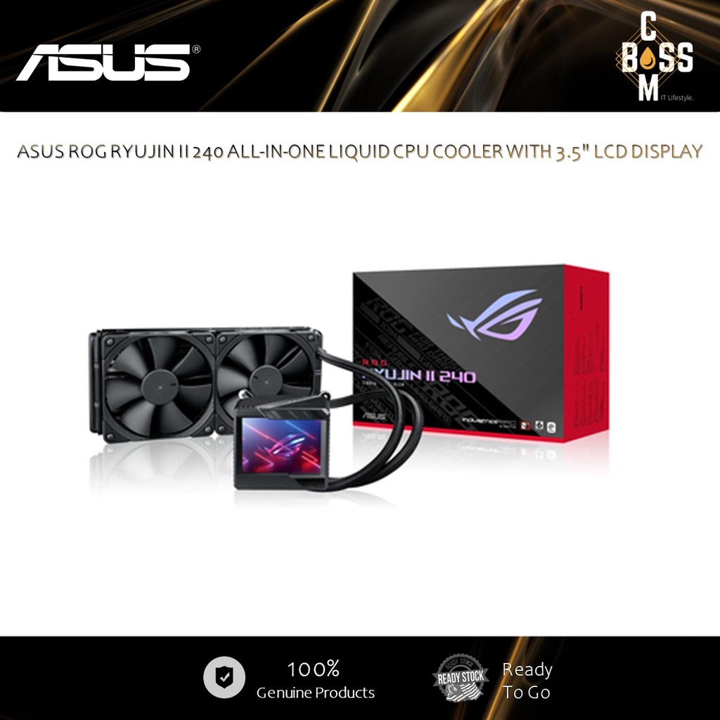 *ORIGINAL* ASUS ROG RYUJIN II 240 ALL-IN-ONE LIQUID CPU COOLER WITH 3.5 ...
