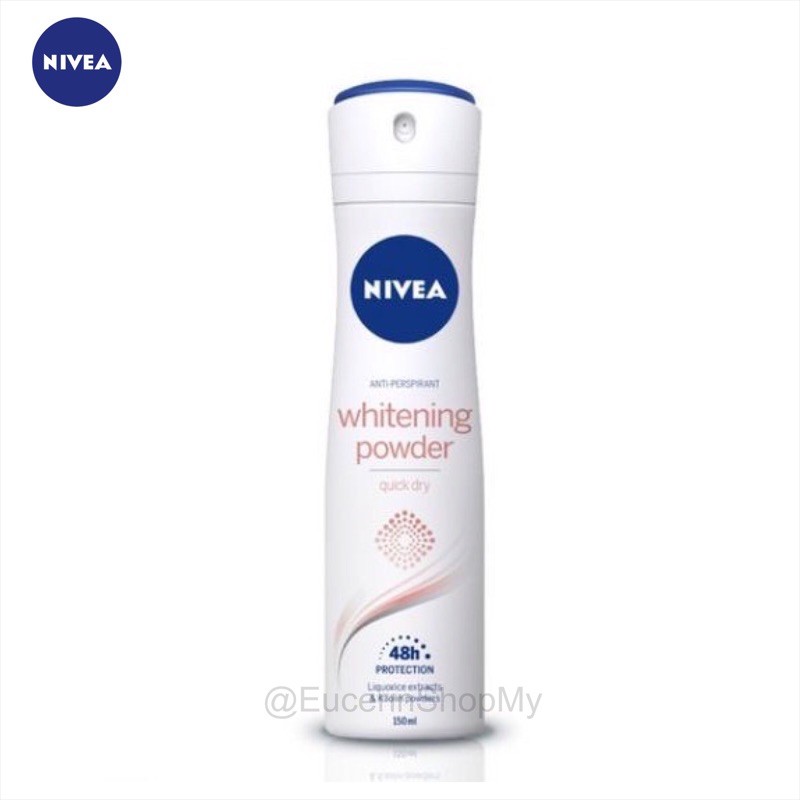 Nivea Female Whitening Powder Deodorant Spray 150ml Expired 2024