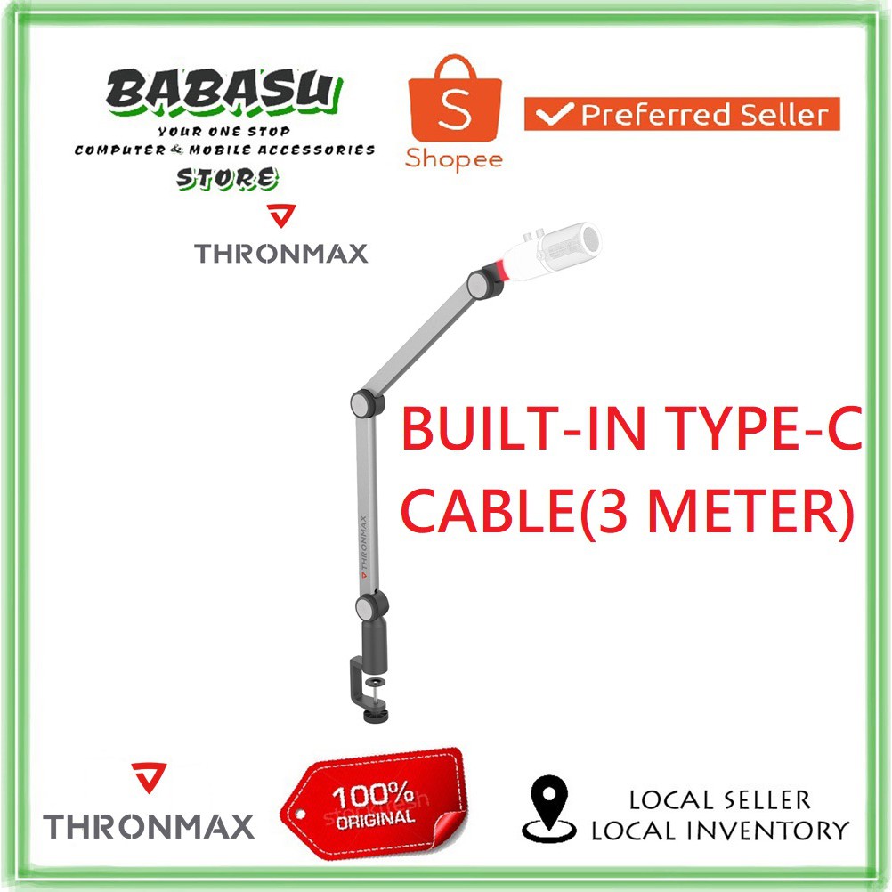 Thronmax Caster Boom Stand S1 Pro builtin TYPEC CABLE (3 METER) Arm
