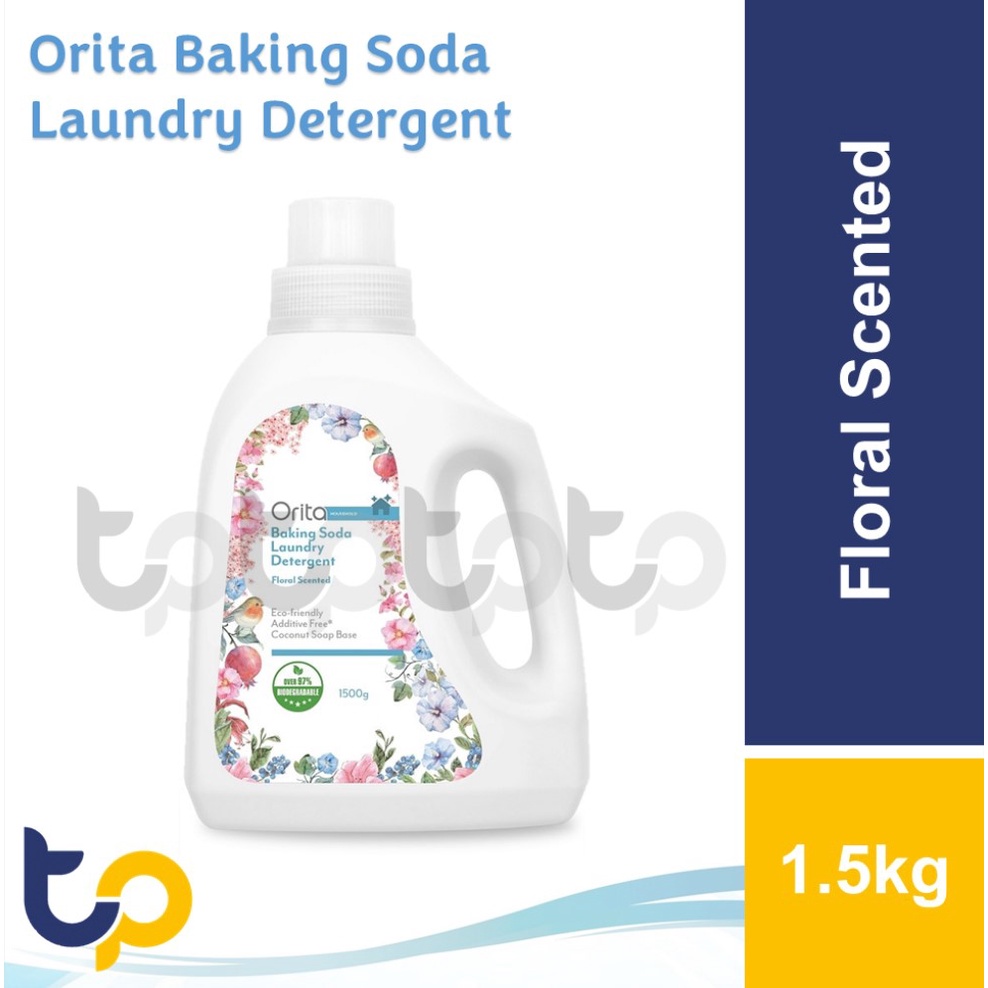 ORITA Baking Soda Laundry Detergent 1.5kg/ Refill Pack 1.2kg | Shopee ...