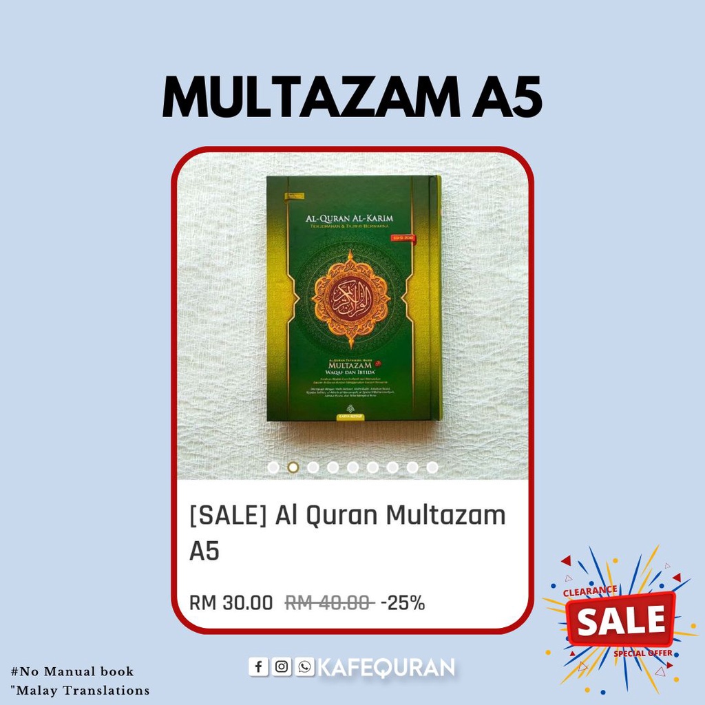 [SALE] Al-Quran Multazam A5 | Shopee Malaysia