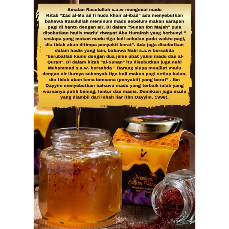 MADU SAFFRON ASLI KASHMIR & PURE KASHMIRI SAFFRON HONEY Shopee Malaysia