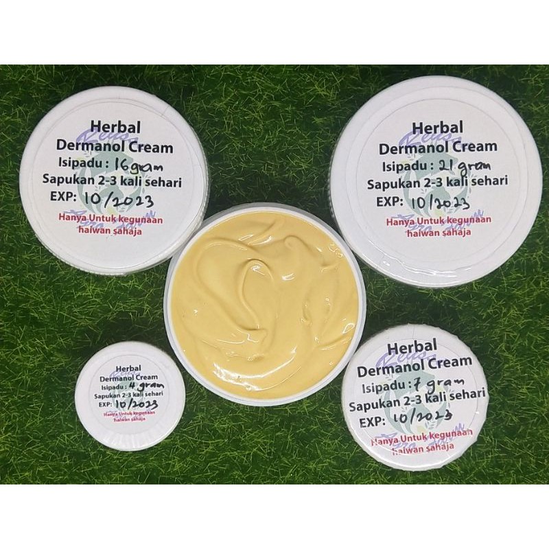 Herbal Dermanol Cream, Krim untuk luka2 haiwan kesayangan anda (Repack ...