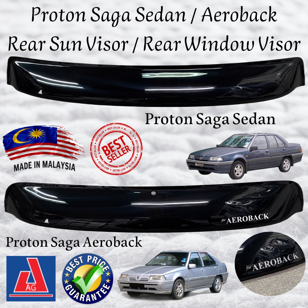 AG Door Visor Proton Saga Sedan / Saga Aeroback Rear Sun Visor / Rear ...