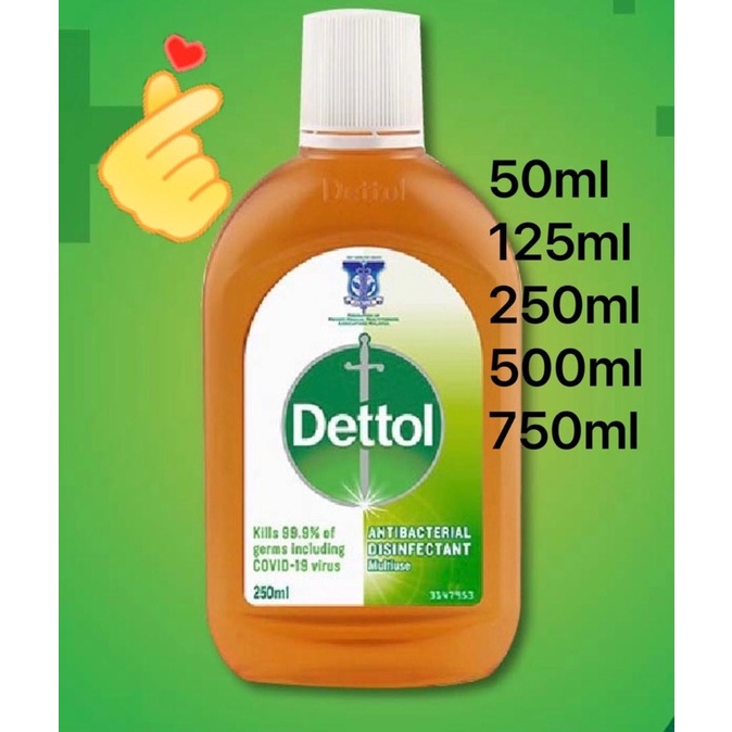 Dettol Antiseptic Germicide Liquid 50ml125ml250ml500ml750mlpop Shopee Malaysia 9718