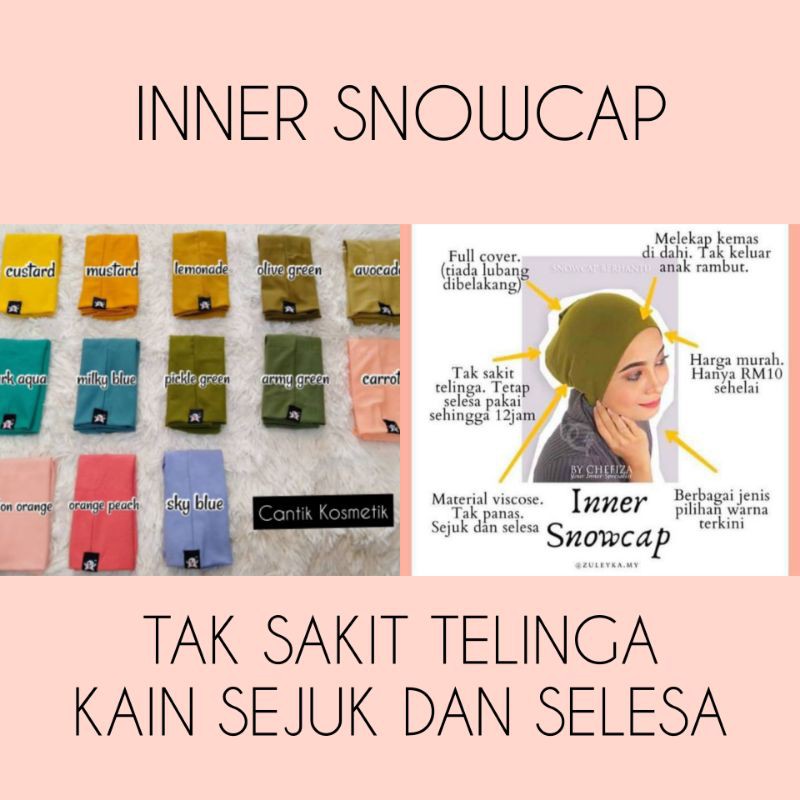 💥INNER SNOWCAP HANTU💥 | Shopee Malaysia