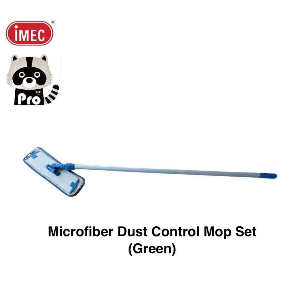 IMEC MFD40 Microfiber Dust Control Mop Set (Green) | Shopee Malaysia