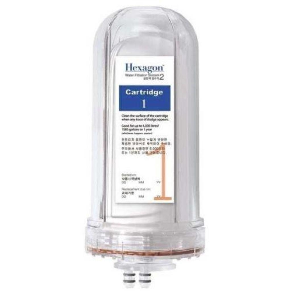 COSWAY Hexagon Alkaline Water Filtration System 2 Ceramic Cartridge