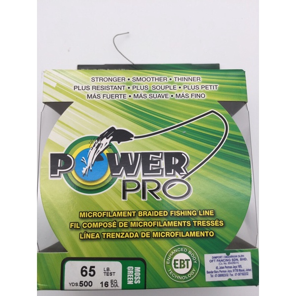 PowerPro Braided Line/POWER PRO FISHING LINE 500YDRS/TALI SULAM