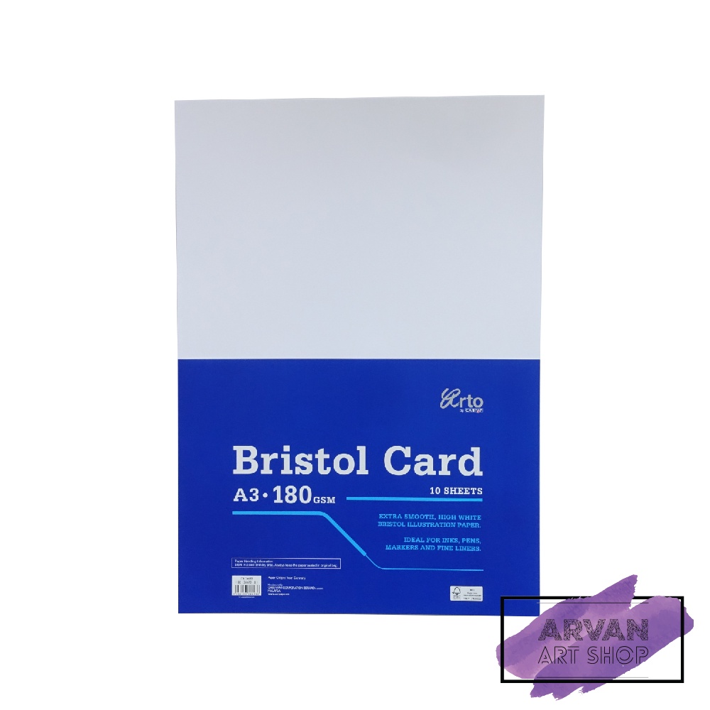 Campap Arto A3 Bristol Paper Card Pack ( 180GSM / 300GSM, 10 Sheets