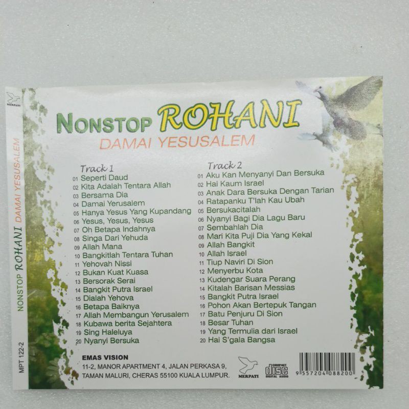 🇲🇾Ready Stock LAGU ROHANI NONSTOP (CD)。现货！实货拍摄 Shopee