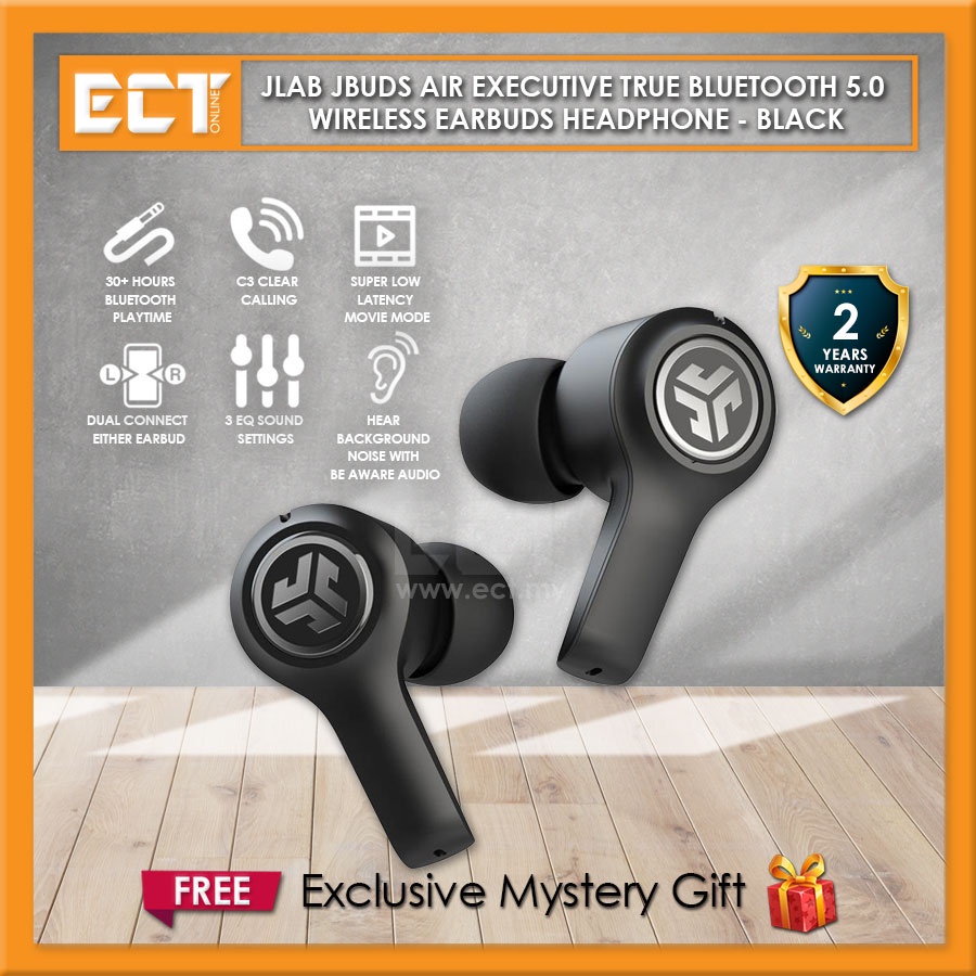 JLAB JBUDS Air Executive True Bluetooth 5.0 Wireless Earbuds Headphone Shopee Malaysia