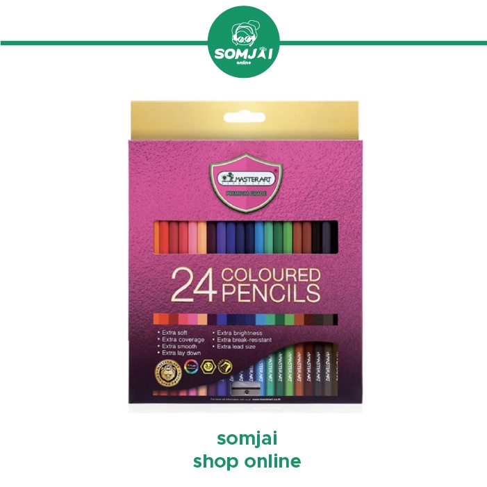 Master ArtPremium Grade Wooden Colored Pencils 24 Colors. Shopee