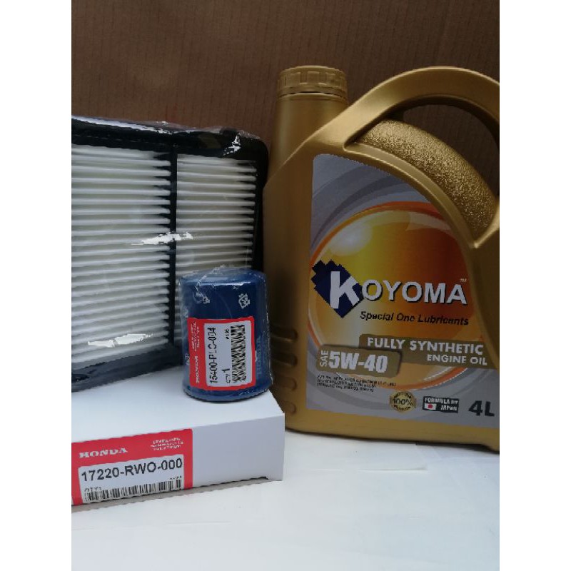 HONDA CIVIC FB TRO 1.5 HYBRID AIR FILTER + OIL FILTER + KOYOMA 5W40