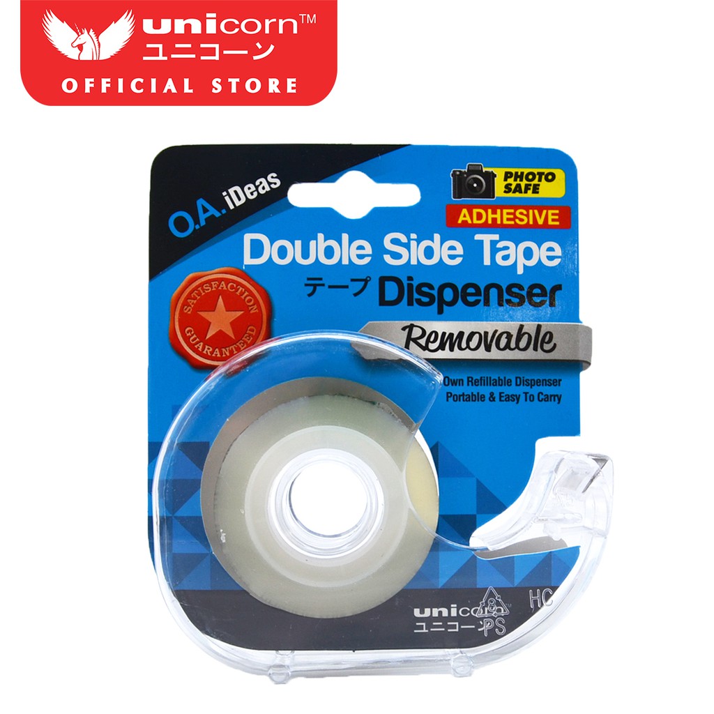 Double Sided Permanent Tape 3/4 X 500 w/ Dispenser