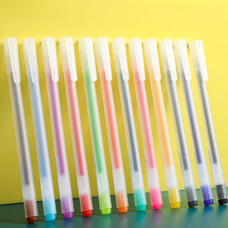 Gel Pen Set Colorful Paint Maker Pen 12 Colors 0.5mm for journal ...