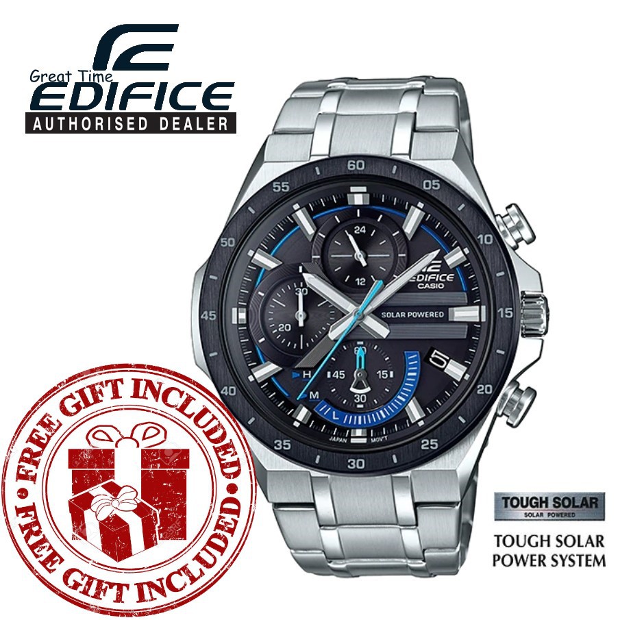 (READY STOCK) Official Marco Warranty CASIO Edifice EQS920DB 1B Solar ...