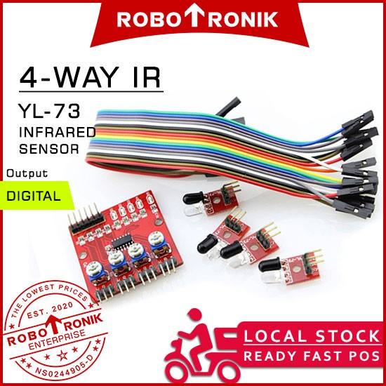 4-Way IR Infrared Tracking Sensor Module 2 - 60cm YL-73 | Shopee Malaysia