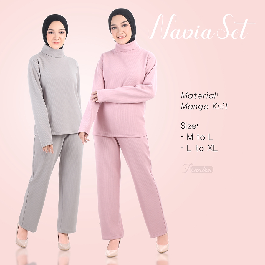 Navia One Set/ Navia One Set Mango Knit/ Mango Knit One Set/ Navia ...