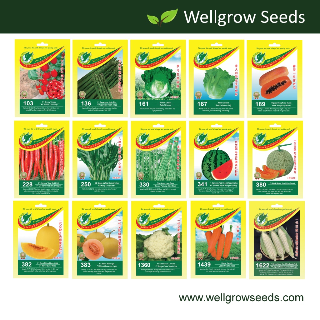 Green Eagle Assorted Vegetable Seeds Wellgrow Seeds Shopee Malaysia