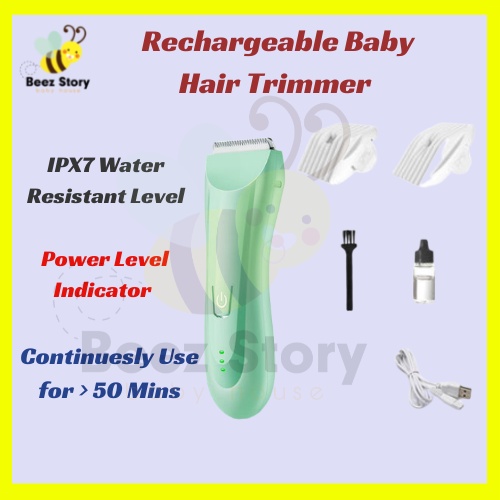 Recharagble Electric Baby Hair Trimmer Hair Shaver Pencukur Rambut Babi Baby Hair Cutter Baby
