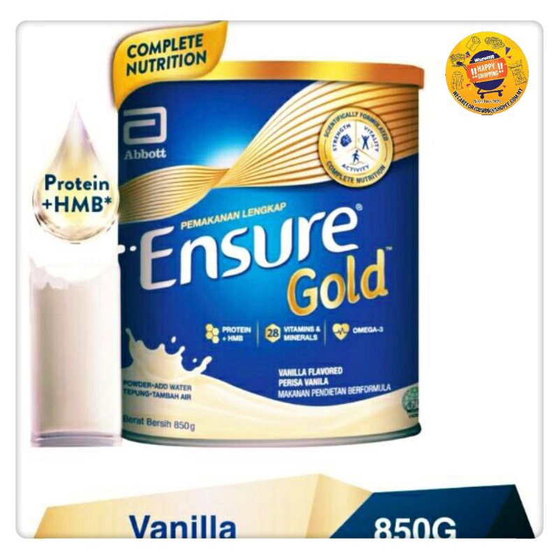 Ensure Gold vanilla (850g) | Shopee Malaysia