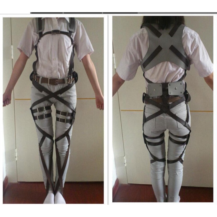 Attack on Titan Shingeki No Kyojin Recon Corps Harness Belt Hookshot
