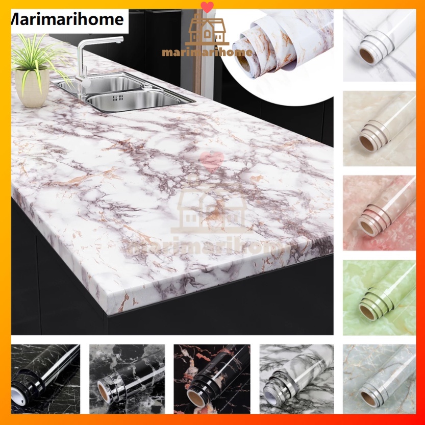 5M Marble wallpaper Waterproof Oil-proof Self Adhesive Film Wall ...