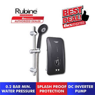 Rubine Flusso Pump Water Heater RWH-FS391D-BCB / RWH-FS391D-BRCB  (Rainshower Set) - DC Inverter Pump | Shopee Malaysia