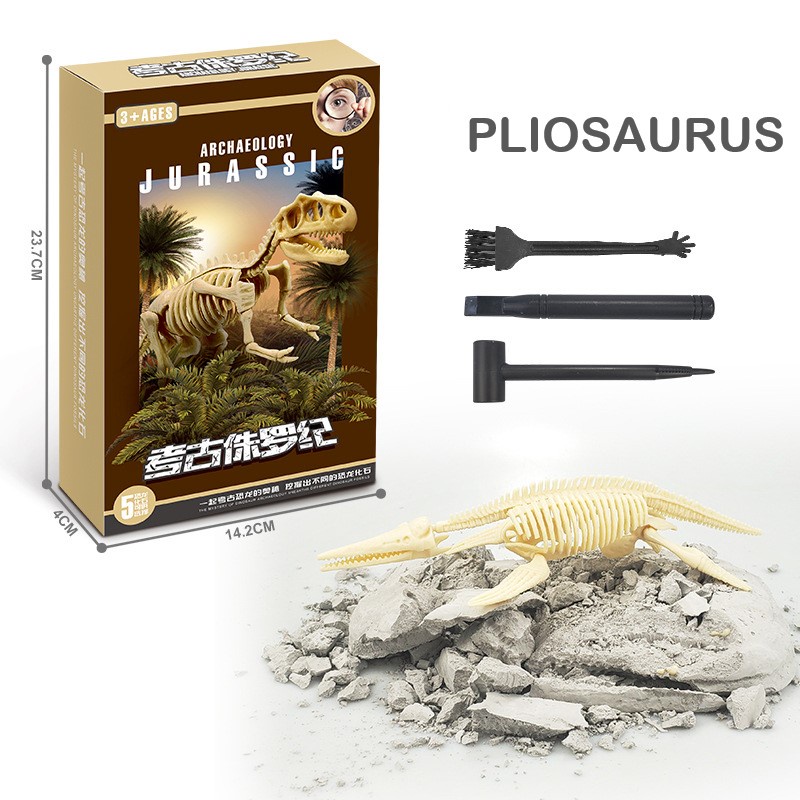 Dinosaur Excavation Kit Skeleton Dig Kit Toy Fossil Mining Digging Clay ...