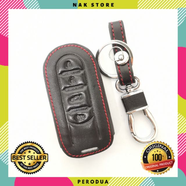 Perodua Axia Bezza Myvi Smartkey Leather Remote Key Case Cover | Shopee ...