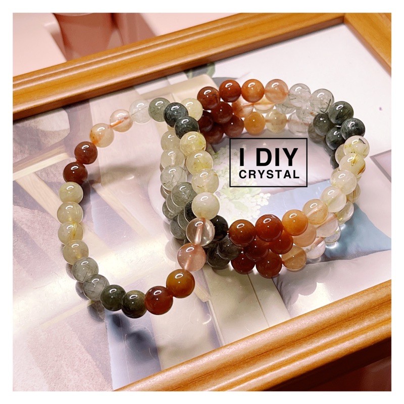 Mixed Rutile crystal bracelet 福禄寿 | Shopee Malaysia