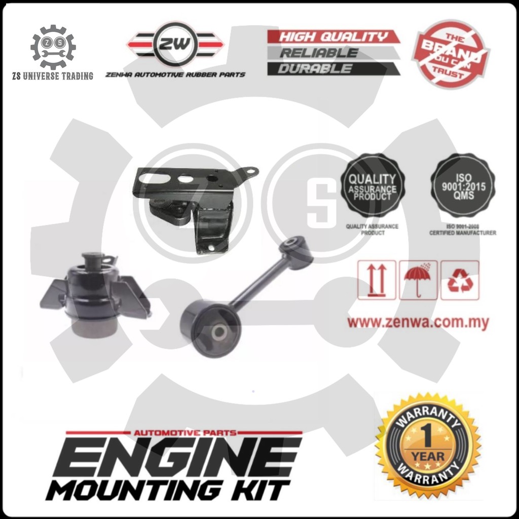 Zw Perodua Alza Myvi H B Manual Engine Mounting Kit Set Shopee